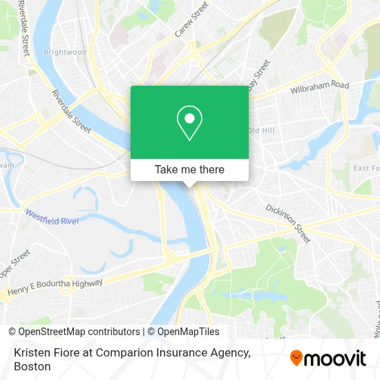 Kristen Fiore at Comparion Insurance Agency map