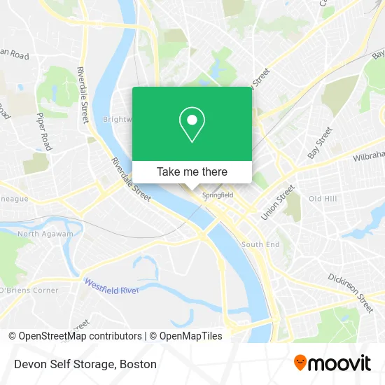 Devon Self Storage map