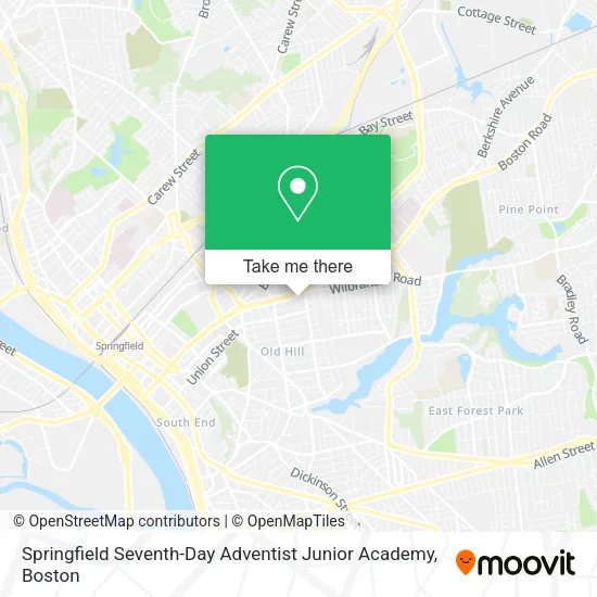Mapa de Springfield Seventh-Day Adventist Junior Academy