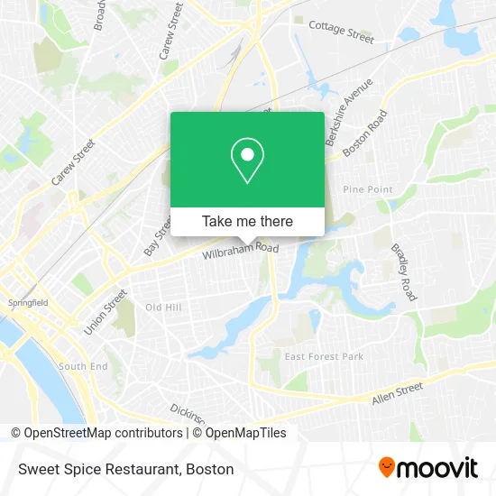 Sweet Spice Restaurant map