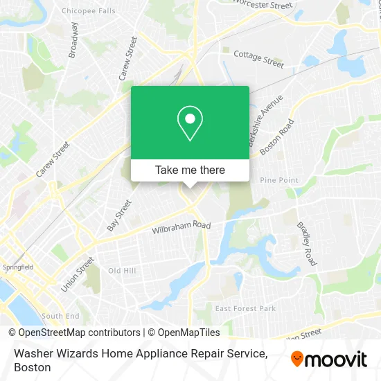 Washer Wizards Home Appliance Repair Service map