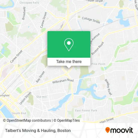 Talbert's Moving & Hauling map