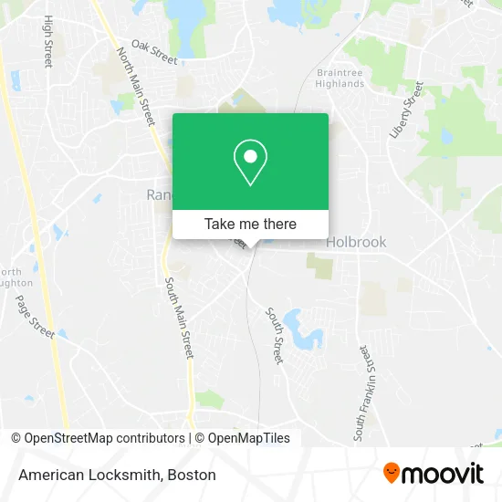 American Locksmith map