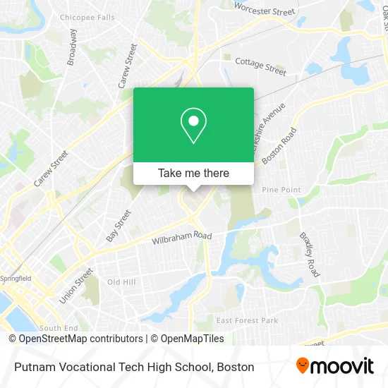 Putnam Vocational Tech High School map