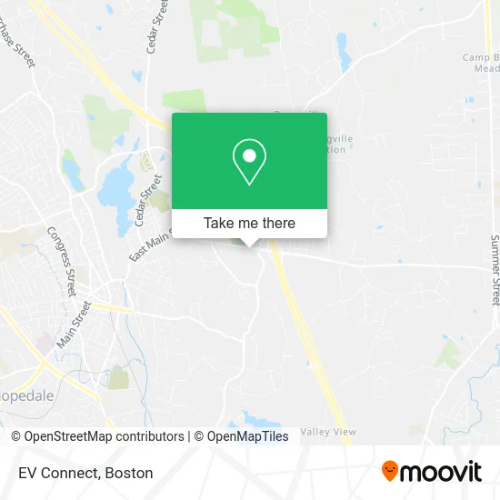 EV Connect map
