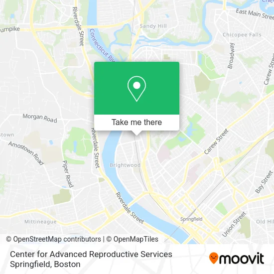 Center for Advanced Reproductive Services Springfield map