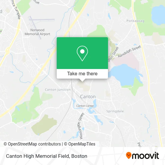 Canton High Memorial Field map