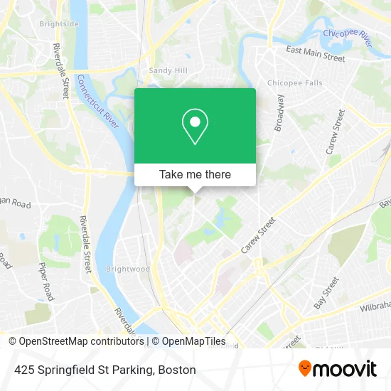 425 Springfield St Parking map