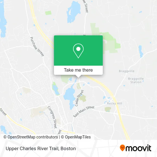 Mapa de Upper Charles River Trail
