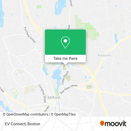 EV Connect map