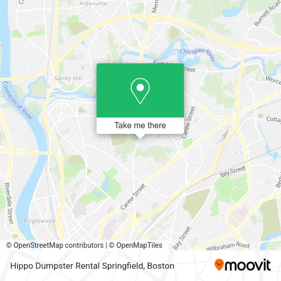 Mapa de Hippo Dumpster Rental Springfield