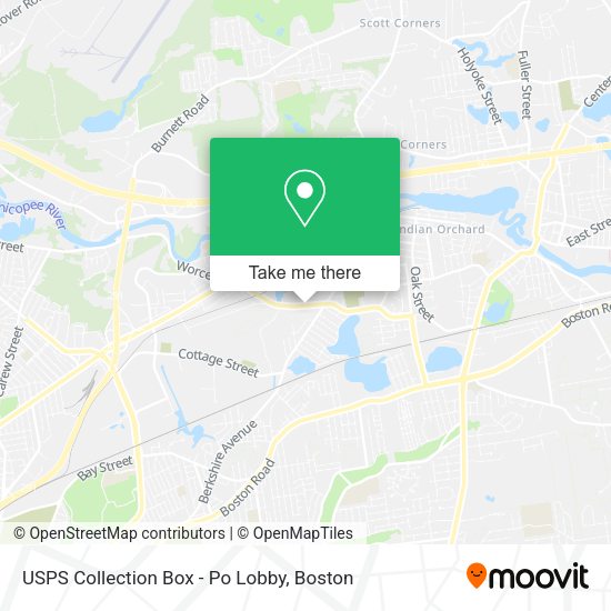 USPS Collection Box - Po Lobby map