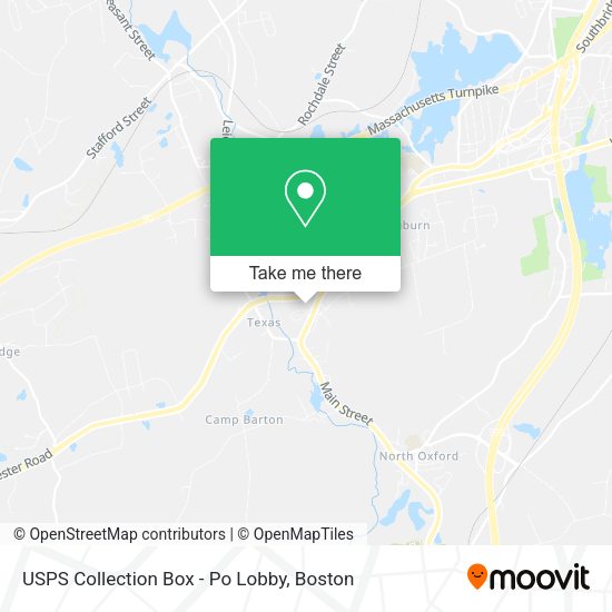 USPS Collection Box - Po Lobby map