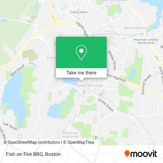 Fish on Fire BBQ map