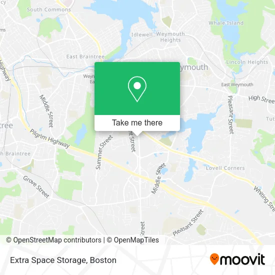 Extra Space Storage map