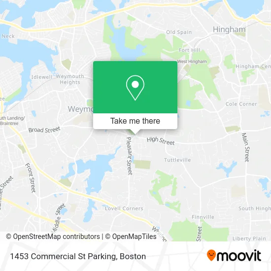 1453 Commercial St Parking map