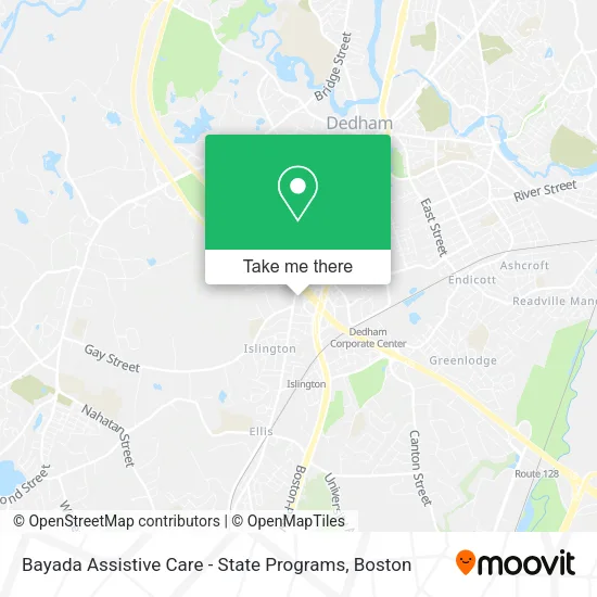 Mapa de Bayada Assistive Care - State Programs