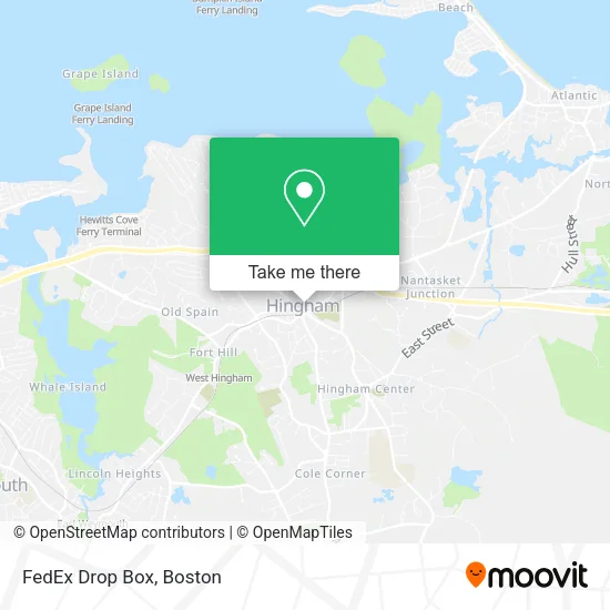 FedEx Drop Box map