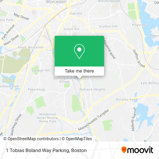 Mapa de 1 Tobias Boland Way Parking