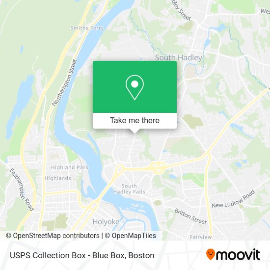 USPS Collection Box - Blue Box map