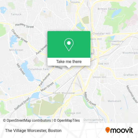 Mapa de The Village Worcester