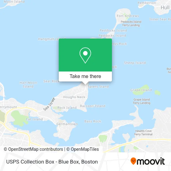 USPS Collection Box - Blue Box map