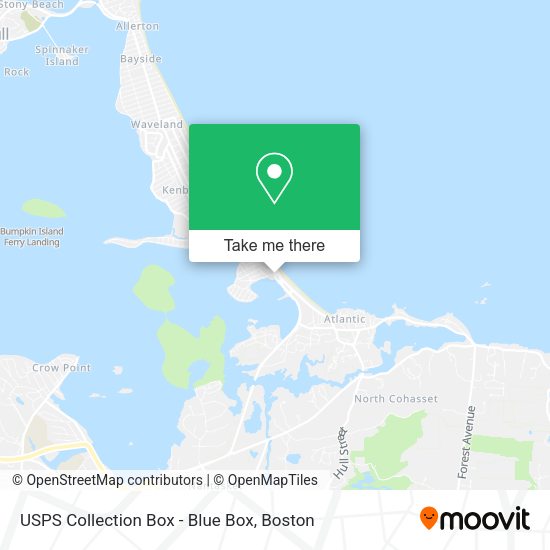 USPS Collection Box - Blue Box map