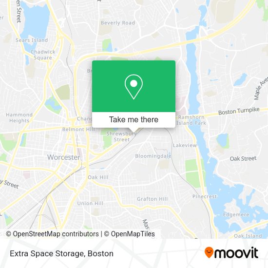 Extra Space Storage map