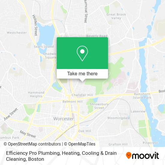 Mapa de Efficiency Pro Plumbing, Heating, Cooling & Drain Cleaning