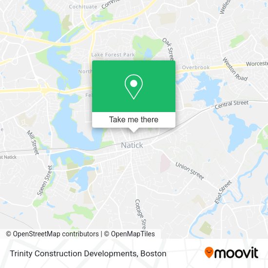 Trinity Construction Developments map