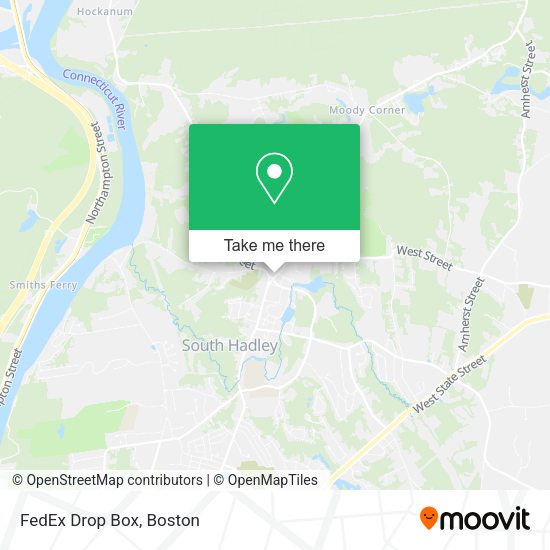 FedEx Drop Box map