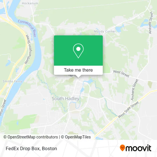 Mapa de FedEx Drop Box