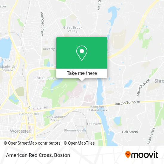 American Red Cross map