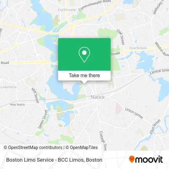 Mapa de Boston Limo Service - BCC Limos