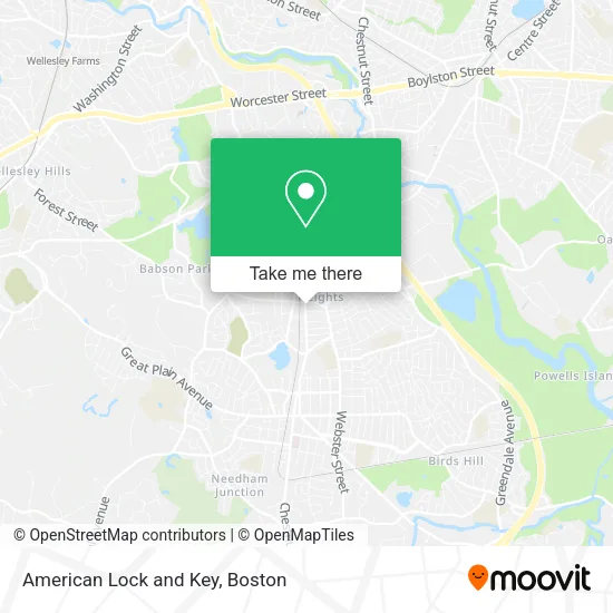 Mapa de American Lock and Key