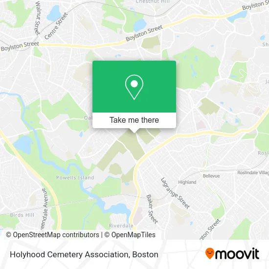 Holyhood Cemetery Association map
