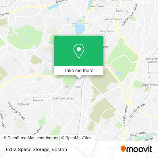Extra Space Storage map