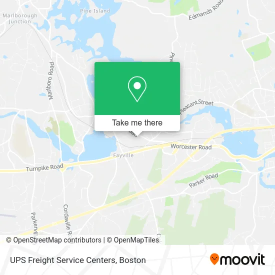 UPS Freight Service Centers map