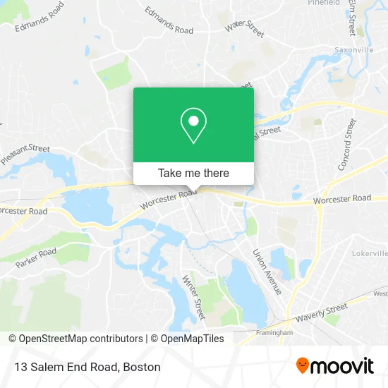 13 Salem End Road map