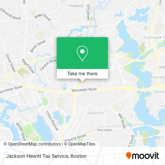 Jackson Hewitt Tax Service map