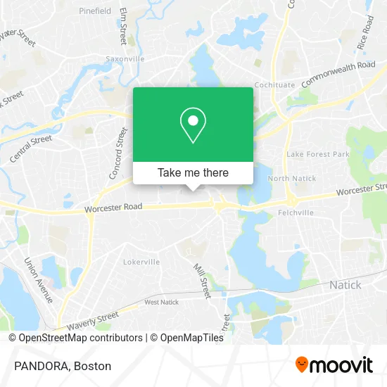 PANDORA map