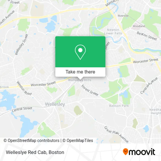 Welleslye Red Cab map
