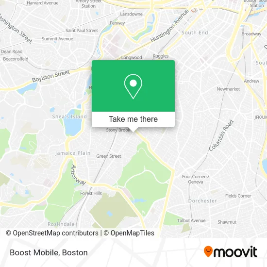 Boost Mobile map