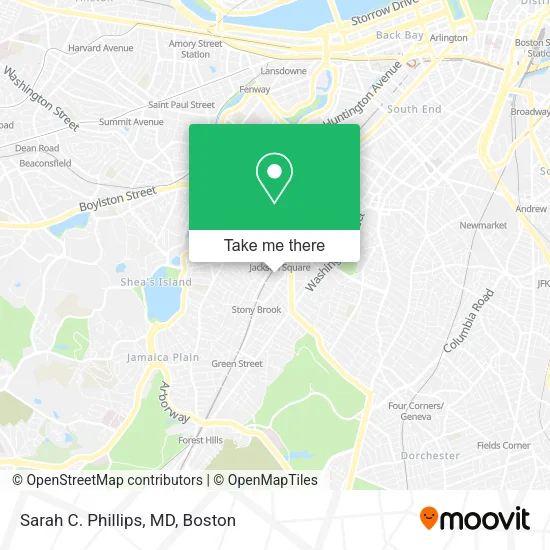 Sarah C. Phillips, MD map