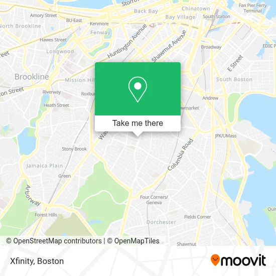 Xfinity map