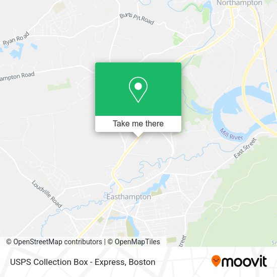 USPS Collection Box - Express map