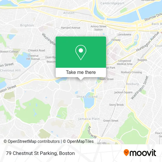 Mapa de 79 Chestnut St Parking