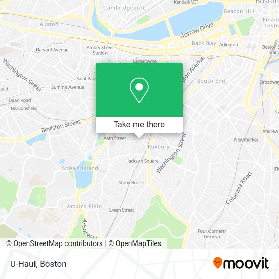 U-Haul map
