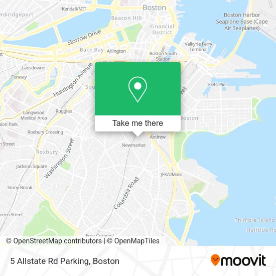 Mapa de 5 Allstate Rd Parking