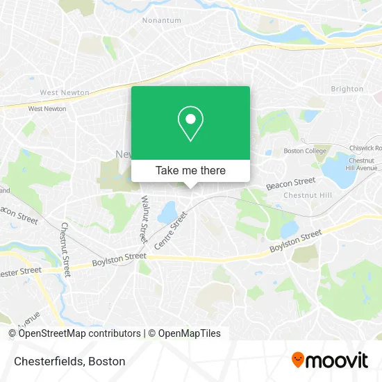 Mapa de Chesterfields